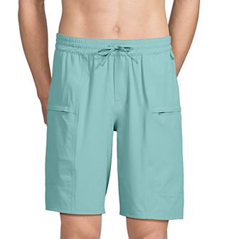 Big & Tall Lands' End 9" Packable Cargo Swim Bottoms