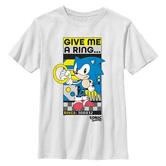 Boys 8-20 Sonic the Hedgehog Give Me A Ring Graphic Tee