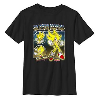 Boys 6-20 Sonic the Hedgehog Super Sonic Unstoppable Graphic Tee