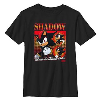 Boys 8-20 Sonic the Hedgehog Shadow The Ultimate Power Graphic Tee