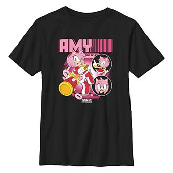 Boys 6-20 Sonic the Hedgehog Amy Collage Graphic Tee