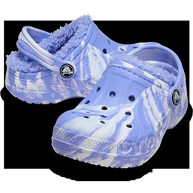 Crocs Baya Lined Toddler & Little Kids Slip-On Clogs