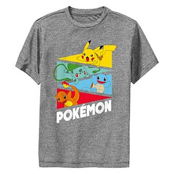 Boys 8-20 Pokemon Starters In Action Performance Graphic Tee