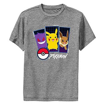 Boys 8-20 Pokemon Gengar, Pikachu & Eevee Performance Graphic Tee