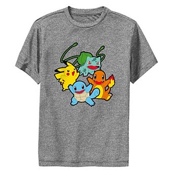 Boys 8-20 Pokemon Classic Starters Performance Graphic Tee