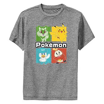 Boys 8-20 Pokemon Character Portrait Squares Performance Graphic Tee