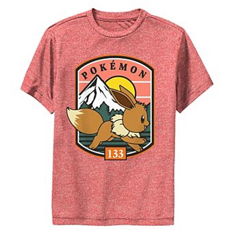 Boys 8-20 Pokemon Eevee 133 Mountain Scene Performance Graphic Tee