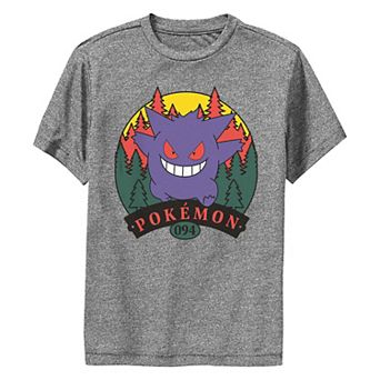 Boys 8-20 Pokemon Gengar 094 Woods Scene Performance Graphic Tee