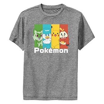 Boys 8-20 Pokemon Character Portraits Performance Graphic Tee