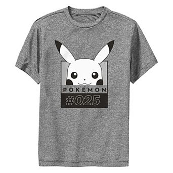 Boys 8-20 Pokemon Pikachu Number 025 Performance Graphic Tee