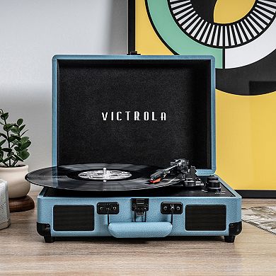 Victrola Journey Bluetooth Suitcase Turntable with 3-Speed Playback