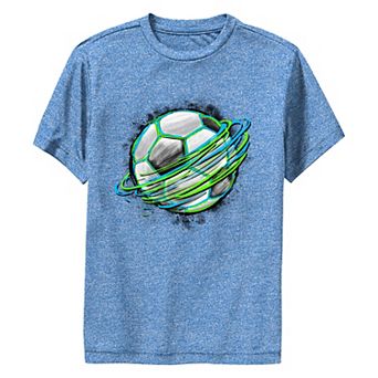 Boys 8-20 Spinning Soccer Ball Performance Graphic Tee