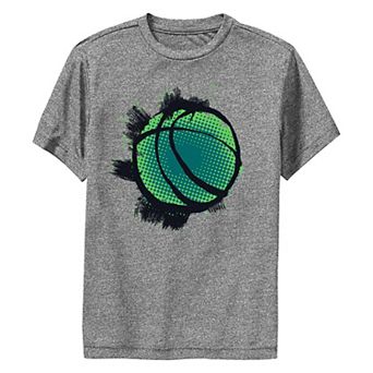 Boys 8-20 Basketball Art Performance Graphic Tee