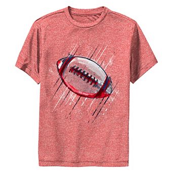 Boys 8-20 Football Sketch Design Performance Graphic Tee