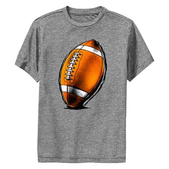 Boys 8-20 Standing Football Sketch Performance Graphic Tee