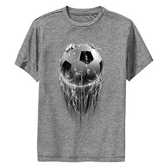 Boys 8-20 Soccer Ball Lightning Performance Graphic Tee