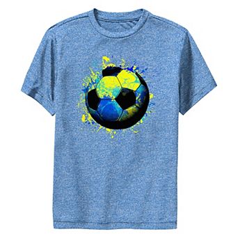 Boys 8-20 Soccer Ball Paint Splat Performance Graphic Tee