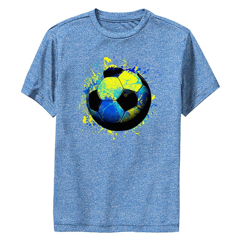 Boys 8-20 Soccer Ball Paint Splat Performance Graphic Tee, Boy's, 