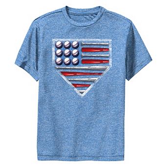 Boys 6-20 Americana Baseball Base Performance Graphic Tee