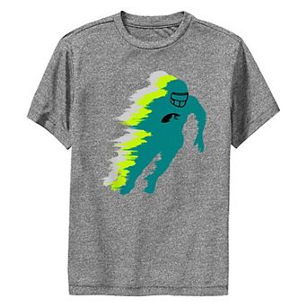 Boys 8-20 Football Player Running Performance Graphic Tee