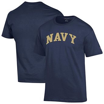 Men's Champion Navy Navy Midshipmen Basic Arch T-Shirt