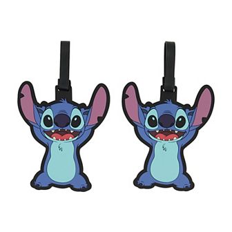 ful Disney's Happy Stitch 2 pc Luggage Tag Set