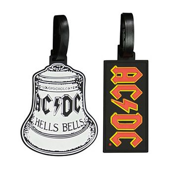 ful 2 pc Hells Bells & AC/DC Logo Luggage Tag Set
