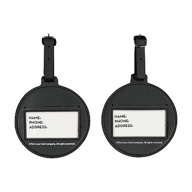 ful ful Coca-Cola Circle 2-Piece Luggage Tag Set