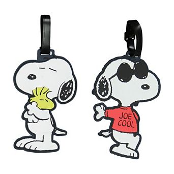ful Peanuts Snoopy 2 pc Luggage Tag Set