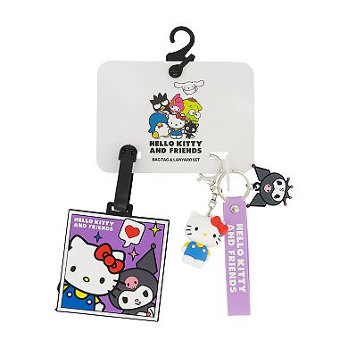 ful 2-pc. Hello Kitty & Kuromi Luggage Tag & 3D Lanyard Set