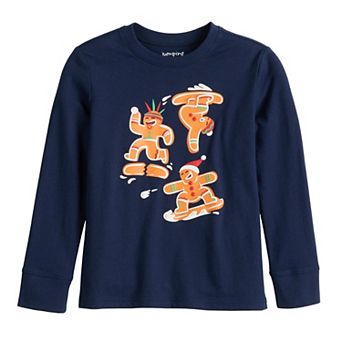 Boys 4-12 Jumping Beans® Long Sleeve Christmas Graphic Tee