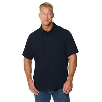 KingSize Men's Big & Tall Silver Cooling Pocket Polo