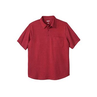 KingSize Men's Big & Tall Silver Cooling Pocket Polo
