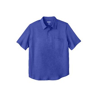 KingSize Men's Big & Tall Silver Cooling Pocket Polo