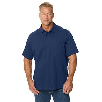 KingSize Men's Big & Tall Silver Cooling Pocket Polo