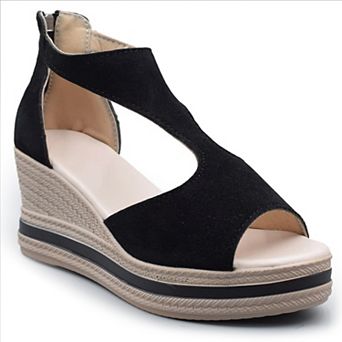 Henry Ferrera Comfort-8 Women's Cushioned Slip-On Sandals