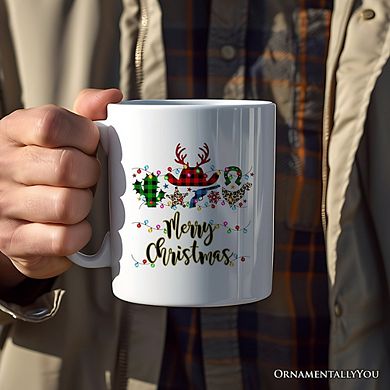 Buffalo Plaid Gunslinger Western Cowboy Mug Style Christmas