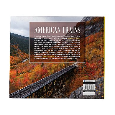 American Trains Hardcover Book