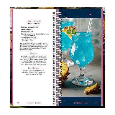 Cocktails & Mocktails Spiral-Bound Recipe Book