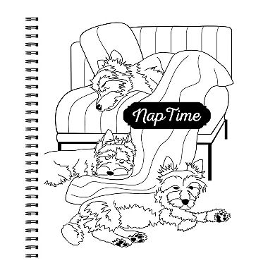 Calm and Easy Coloring: Cozy Dogs Spiral Bound Activity Book