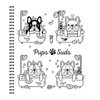 Calm and Easy Coloring: Cozy Dogs Spiral Bound Activity Book