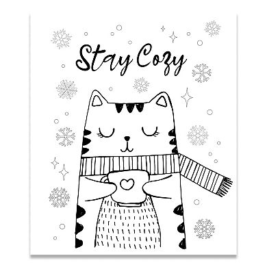 Calm and Easy Coloring: Cozy Cats Spiral-Bound Activity Book