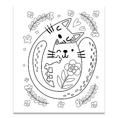 Calm and Easy Coloring: Cozy Cats Spiral-Bound Activity Book