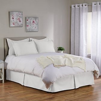 Tailored Bed Skirt - 18 inch Drop Bedskirt with Split Corners - Blissford