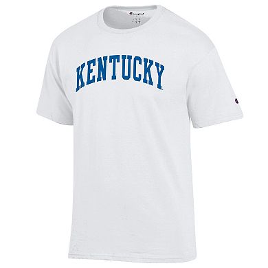 Men's Champion White Kentucky Wildcats Basic Arch T-Shirt