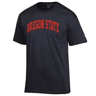 Men's Champion Black Oregon State Beavers Basic Arch T-Shirt