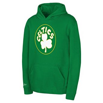 Toddler Mitchell & Ness Kelly Green Boston Celtics Retro Logo Pullover Hoodie