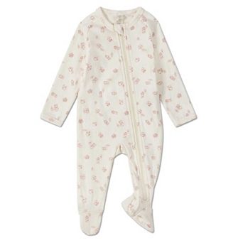 Baby and Toddler "Love is Home" Cotton Blend Zippered Footie
