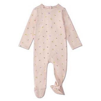 Baby and Toddler Girls Cotton-Rich "Blossoming Florals" Footie