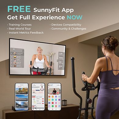 Ultra Silent Smart Elliptical Exerciser